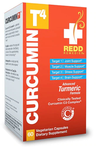 Redd Remedies Curcumin T4™ - 60 Cápsulas Vegetarianas - Potencializador de Bem-Estar