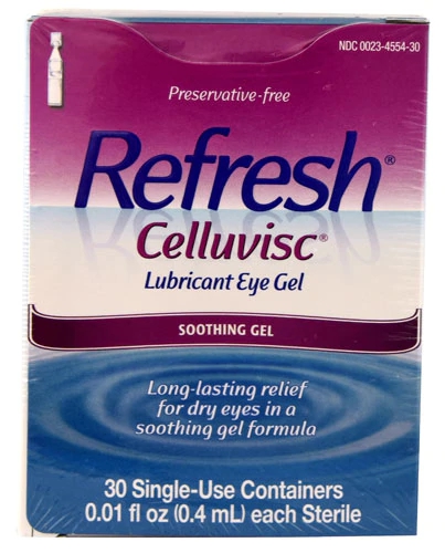 Refresh Celluvisc Gel Lubrificante Ocular 30 Frascos 0.3ml Cada