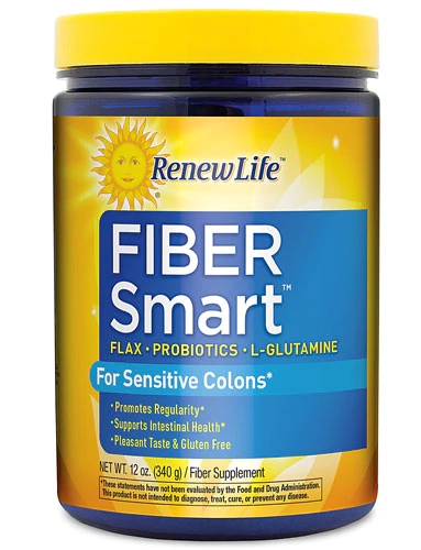 Renew Life Fiber Smart Suplemento de Fibra para Cólon Sensível - 340g