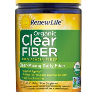 Renew Life Adult Fiber Supplement - Organic Clear Fiber™ - Dietary Fiber -- 9.5 oz