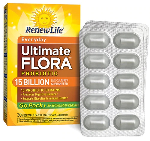 Probiótico Renew Life Everyday Ultimate Flora 15 Bilhões - 30 Cápsulas Vegetais