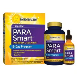 Renew Life Para Smart Microbial Cleanse - Programa Detox 15 Dias - 1 Kit