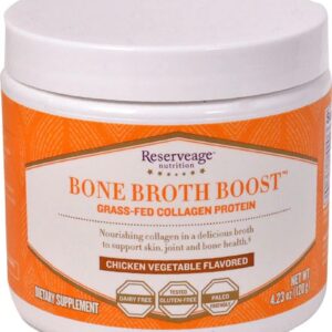 Comprar reserveage nutrition bone broth boost™ chicken vegetable -- 4. 23 oz preço no brasil bone broth collagen suplementos em oferta vitamins & supplements suplemento importado loja 3 online promoção -