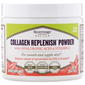 Reserveage Nutrition Collagen Replenish Powder Chai Pear -- 30 Servings