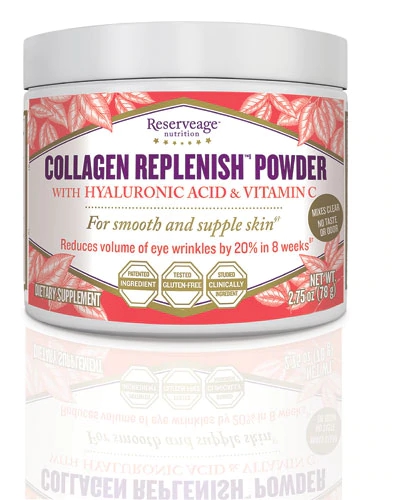 Reserveage Nutrition Collagen Replenish™ com Ácido Hialurônico e Vitamina C - 77.97g