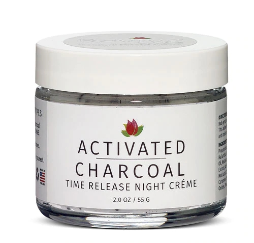 Reviva Labs Creme Noturno Carvão e Melaleuca com Microesferas de Liberação Lenta - 57g