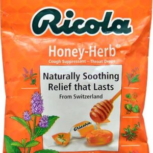 Ricola Pastilhas para Garganta Mel e Ervas - 24 Unidades - Alívio Natural