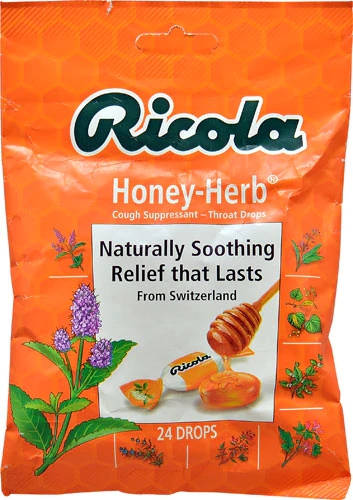 Ricola Pastilhas para Garganta Mel e Ervas - 24 Unidades - Alívio Natural
