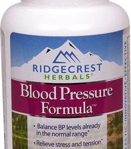 RidgeCrest Herbals Blood Pressure™ Formula 120 Cápsulas Veganas - Saúde Cardiovascular