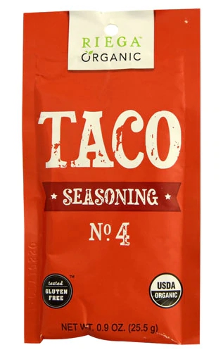 Tempero Orgânico para Tacos Riega Foods Sem Glúten - 25.5g