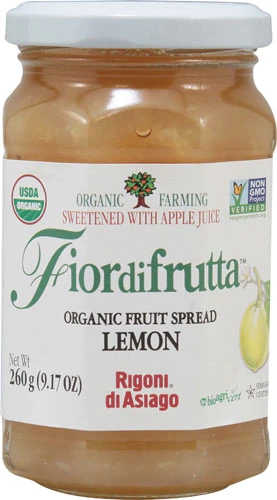 Geleia Orgânica de Limão Rigoni di Asiago Fiordifrutta 259g - Sabor Cítrico Natural