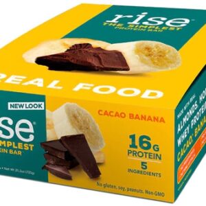 Comprar rise foods whey protein 16g bar gluten free cacao banana -- 12 bars preço no brasil bars food & beverages fruit bars suplementos em oferta suplemento importado loja 9 online promoção -