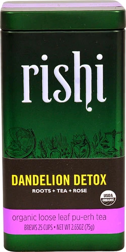 Chá Orgânico Rishi Dente de Leão para Detox - 75g
