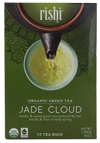 Chá Verde Orgânico Rishi Jade Cloud - 15 Sachês (Aprox. 30g)