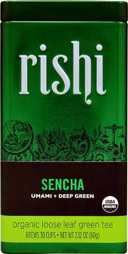 Chá Verde Orgânico Rishi Sencha Folhas Soltas 60g - Sabor Puro e Benefícios Naturais