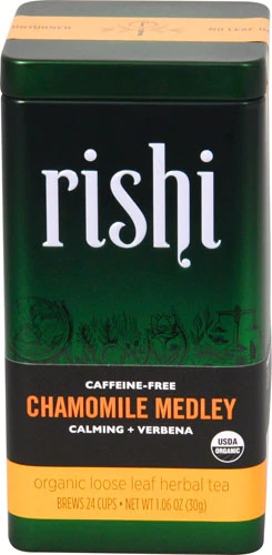 Chá Orgânico Rishi Camomila Medley Sem Cafeína 30g
