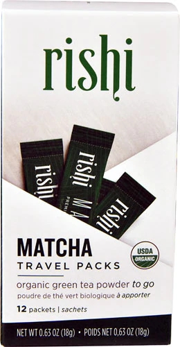 Rishi Tea Matcha Orgânico: 12 Sachês para Energia Pura e Bem-Estar