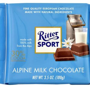 Comprar ritter sport alpine milk chocolate bar -- 3. 5 oz preço no brasil candy chocolate chocolate bars food & beverages milk chocolate suplementos em oferta suplemento importado loja 25 online promoção -