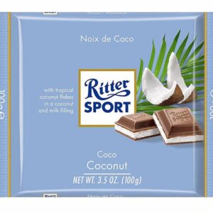 Comprar ritter sport milk chocolate with coconut -- 3. 5 oz preço no brasil candy chocolate chocolate bars food & beverages milk chocolate suplementos em oferta suplemento importado loja 37 online promoção -