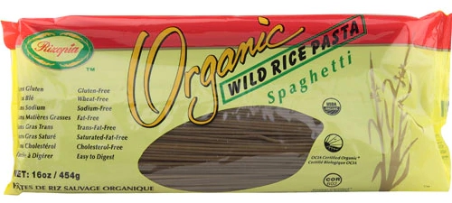 Macarrão Espaguete de Arroz Selvagem Orgânico Rizopia Sem Glúten - 454g