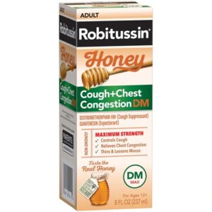 Robitussin Mel Tosse e Congestão Peito DM Máxima Força - 236ml | Alívio Poderoso