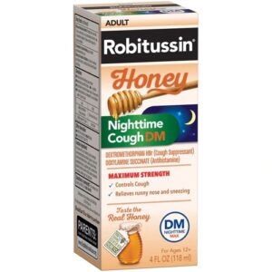 Comprar robitussin honey nighttime cough dm -- 4 fl oz preço no brasil cold & flu cough medicine cabinet suplementos em oferta suplemento importado loja 49 online promoção -