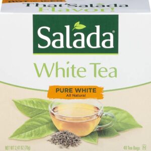 Comprar salada white tea pure white -- 40 tea bags preço no brasil beverages black tea food & beverages suplementos em oferta tea suplemento importado loja 65 online promoção -