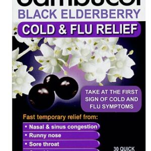 Comprar sambucol black elderberry cold and flu relief -- 30 tablets preço no brasil children cold & flu homeopathic remedies suplementos em oferta vitamins & supplements suplemento importado loja 29 online promoção -