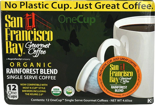 Café Orgânico Gourmet San Francisco Bay Rainforest Blend 12 Cápsulas K-Cup