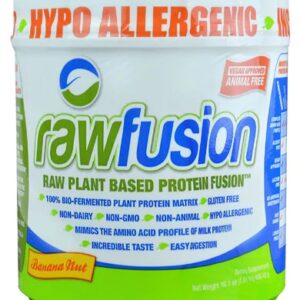 San Rawfusion Plant Base Protein Fusion Banana Nut 15 Porções - Suplemento Proteico Vegano