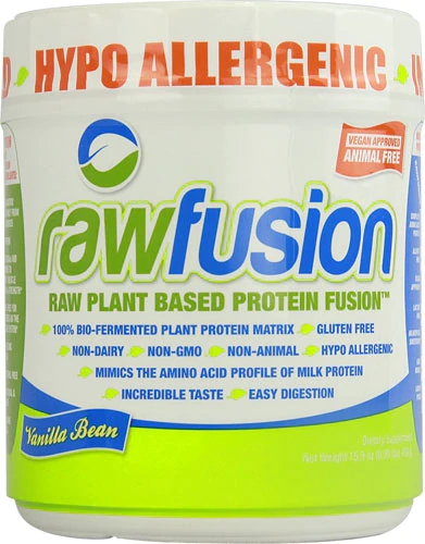 San Rawfusion Plant Base Protein Fusion Baunilha 15 Porções - Proteína Vegetal Premium