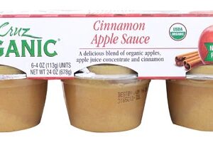 Purê de Maçã Orgânico Santa Cruz com Canela - 113g