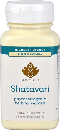 Savesta Shatavari 60 Cápsulas Vegetarianas - Suporte ao Bem-Estar Feminino