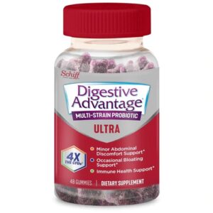 Schiff Digestive Advantage Multi-Strain Probiotic Ultra Gummies -- 48 Gummies