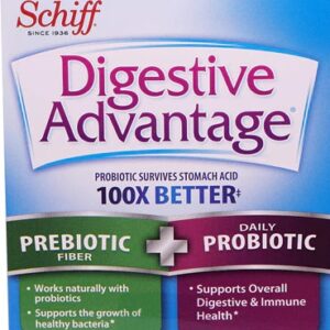 Schiff Digestive Advantage® Prebiotic Fiber plus Daily Probiotic -- 32 Tablets