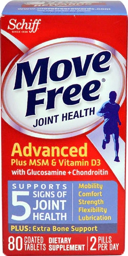 Schiff Move Free Advanced Plus MSM Vitamina D3 80 Comprimidos Revestidos