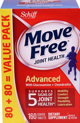 Schiff Move Free Joint Health Advanced Glucosamina Condroitina 160 Comprimidos Revestidos