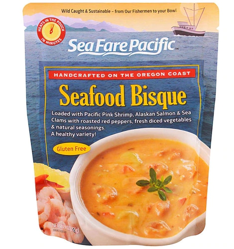 Sea Fare Pacific Seafood Bisque - Deliciosa Sopa Cremosa de Frutos do Mar - 255g
