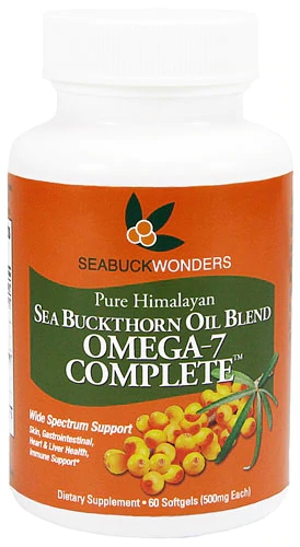 Seabuck Wonders Omega 7 Complete™ - 500mg - 60 Cápsulas de Óleo de Espinheiro Marítimo