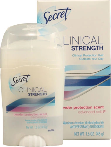 Secret Clinical Strength Smooth Solid Desodorante Antitranspirante em Pó - 45g