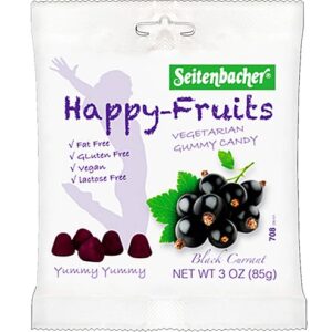 Gomas de Frutas Feliz Frutas de Groselha Negra Seitenbacher - 85g