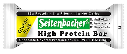 Barra de Proteína Seitenbacher Sem Glúten Sabor Chocolate - 60g