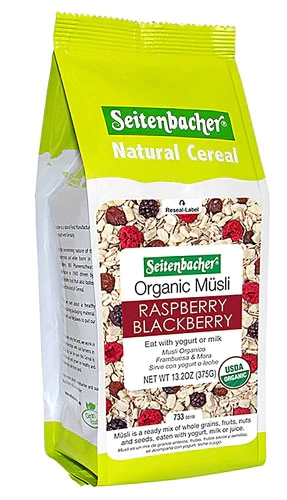 Seitenbacher Natural Cereal Musli Raspberry Blackberry #22 -- 13.2 oz