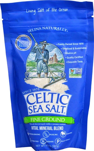 Sal Marinho Celta Selina Naturally Fino Moído 227g - Pureza e Sabor da Natureza
