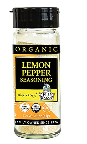Tempero Orgânico Selina Naturally Limão com Pimenta e Sal Marinho Celta - 51g