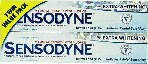 Sensodyne Extra Whitening Creme Dental 2 Unidades - 227g Cada (Total 454g)
