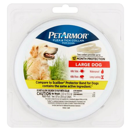 Coleira Antipulgas e Carrapatos Sergeant's PetArmor para Cães Grandes - 2 Unidades