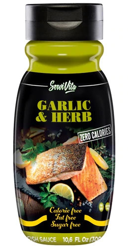 ServiVita Alho e Ervas Zero Calorias 314ml - Molho Saboroso e Saudável