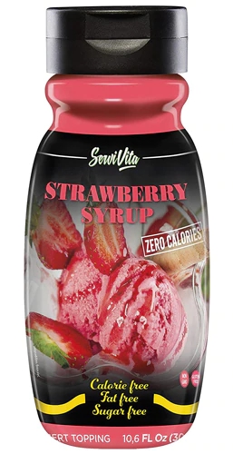 Xarope de Morango Servivita Zero Calorias 314ml - Zero Açúcar