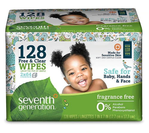 Seventh Generation Baby™ Free and Clear Wipes -- 128 Unscented Wipes
